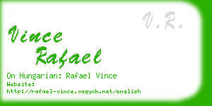 vince rafael business card